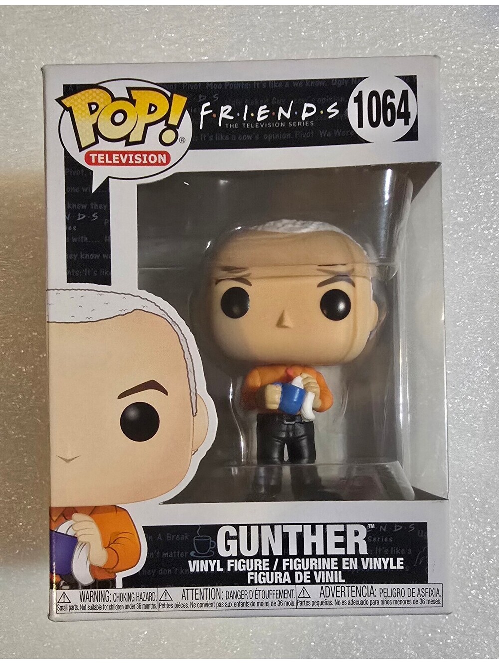 Funko Pop Gunther #1064 Friends TV Series Collectible Figure Vaulted NIB